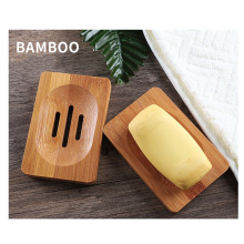 Eco Friendly Hotel non-slip Draining Bamboo Wooden Soap Dish